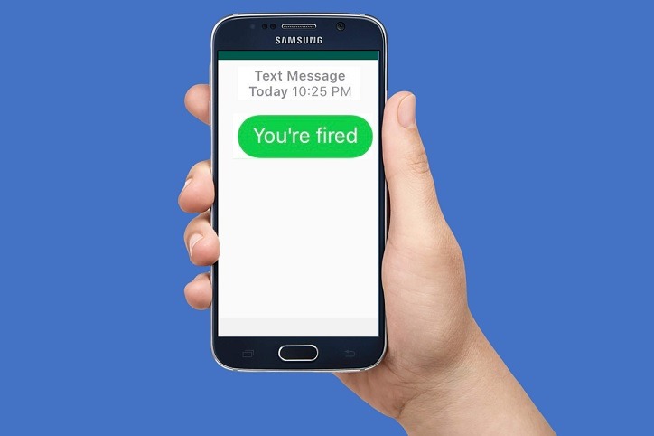 Risks Of Dismissing Employees Via SMS Text or Email