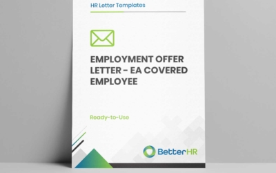 Employment Offer Letter – EA Covered Employee
