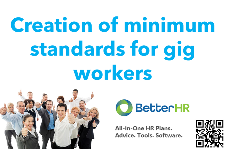 Creation of minimum standards for gig workers